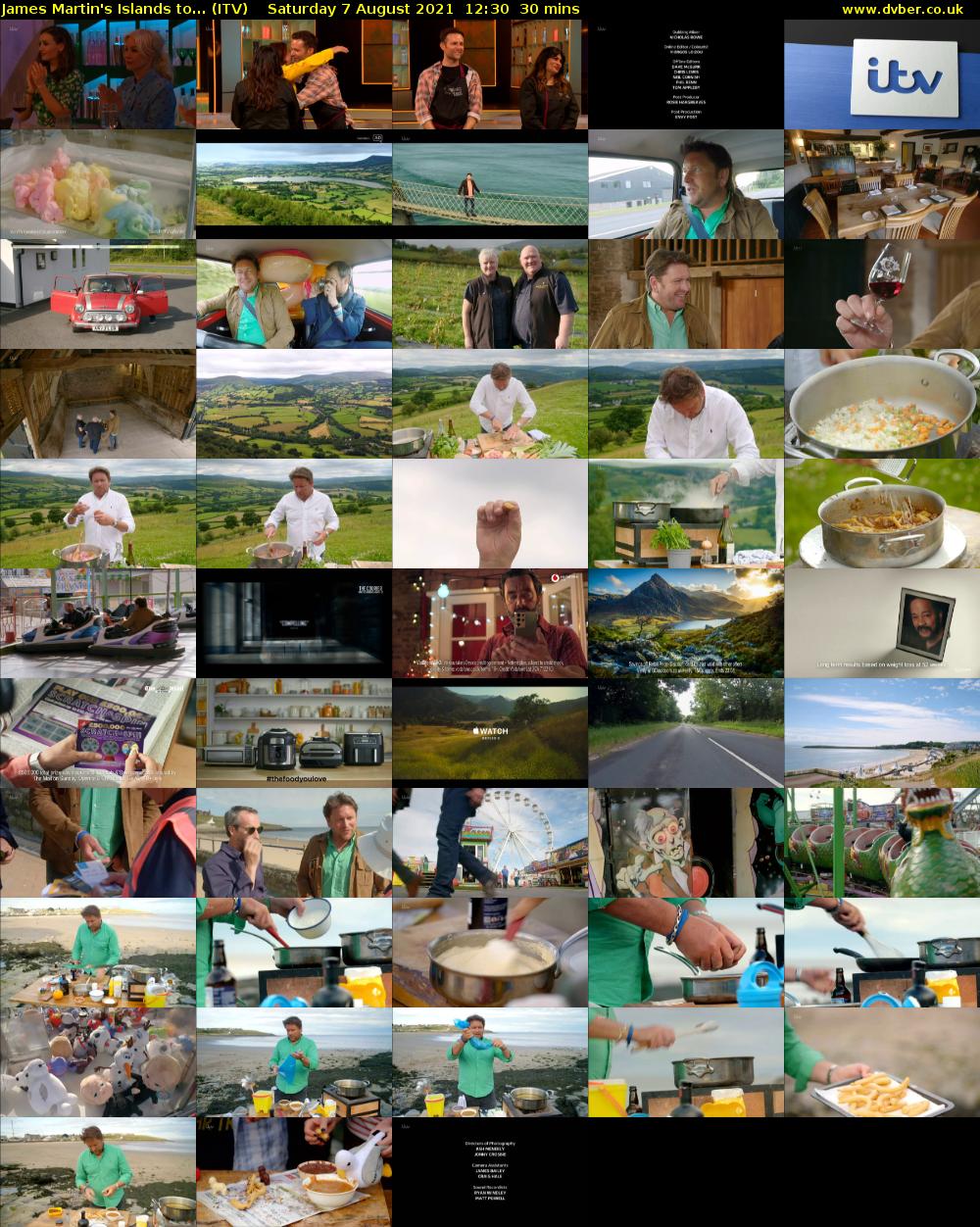 James Martin's Islands to... (ITV) Saturday 7 August 2021 12:30 - 13:00