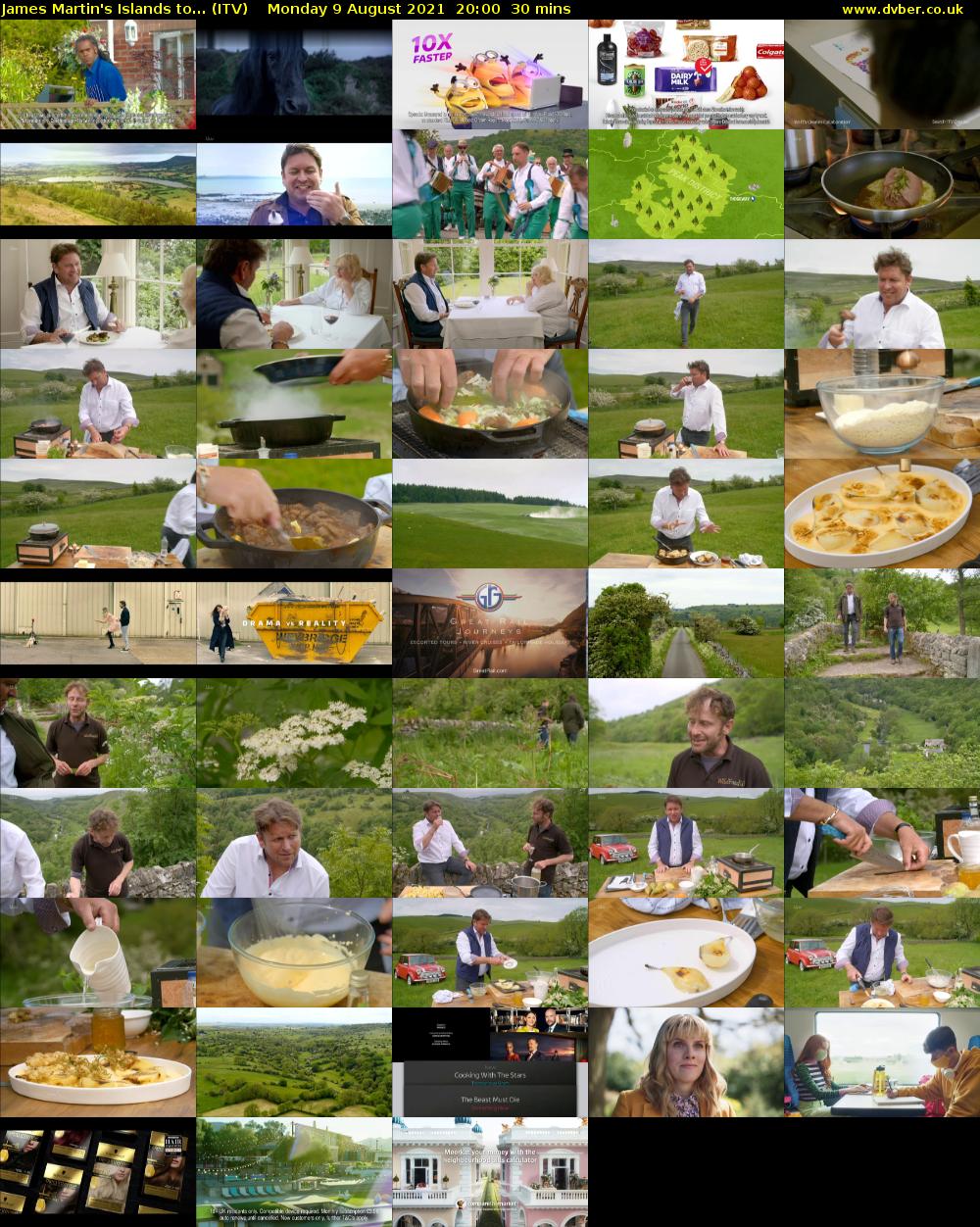 James Martin's Islands to... (ITV) Monday 9 August 2021 20:00 - 20:30