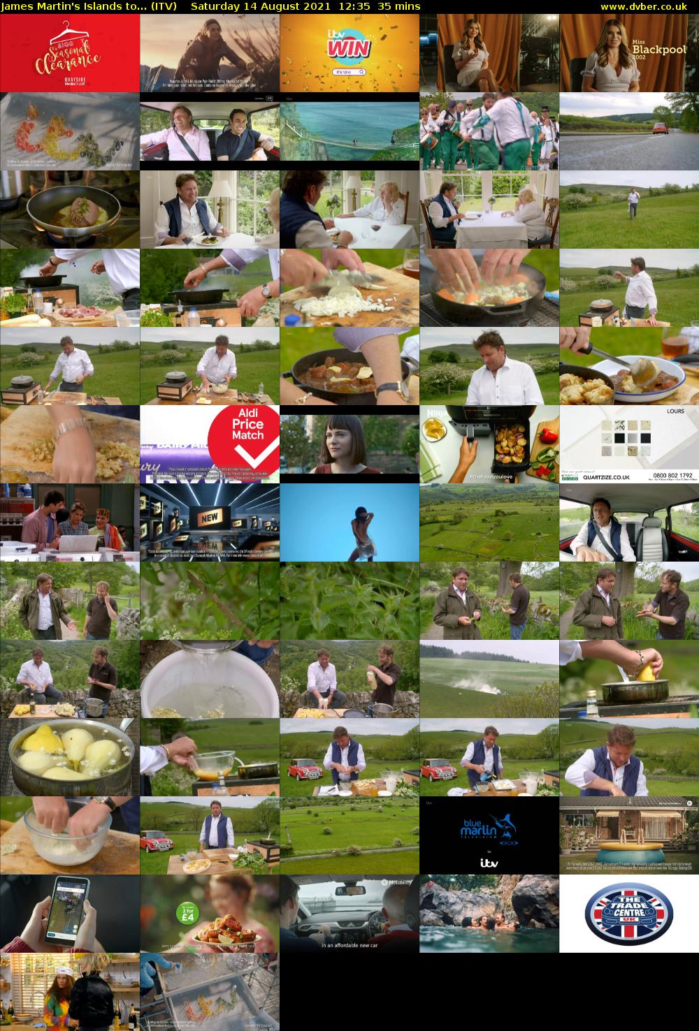 James Martin's Islands to... (ITV) Saturday 14 August 2021 12:35 - 13:10