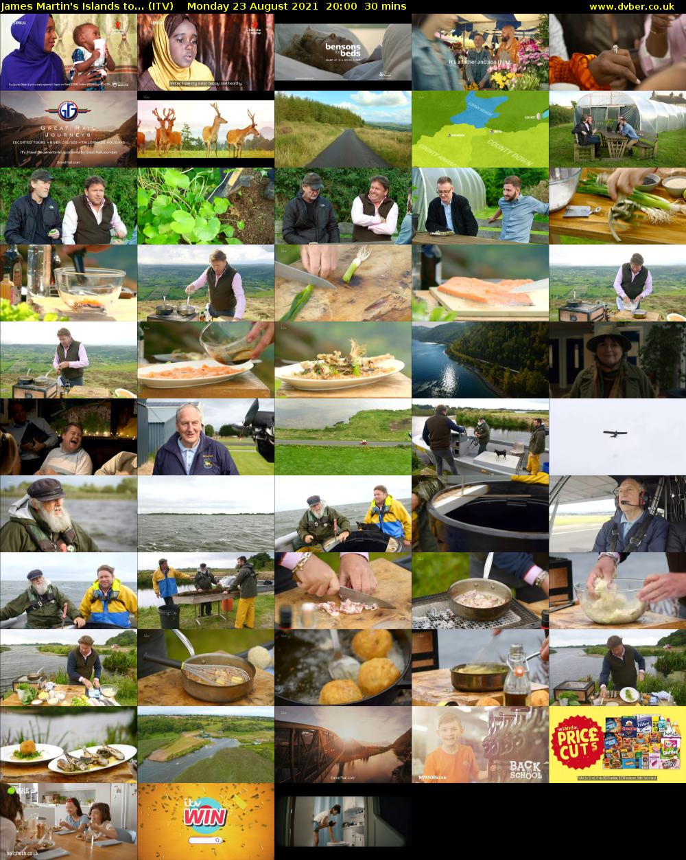 James Martin's Islands to... (ITV) Monday 23 August 2021 20:00 - 20:30