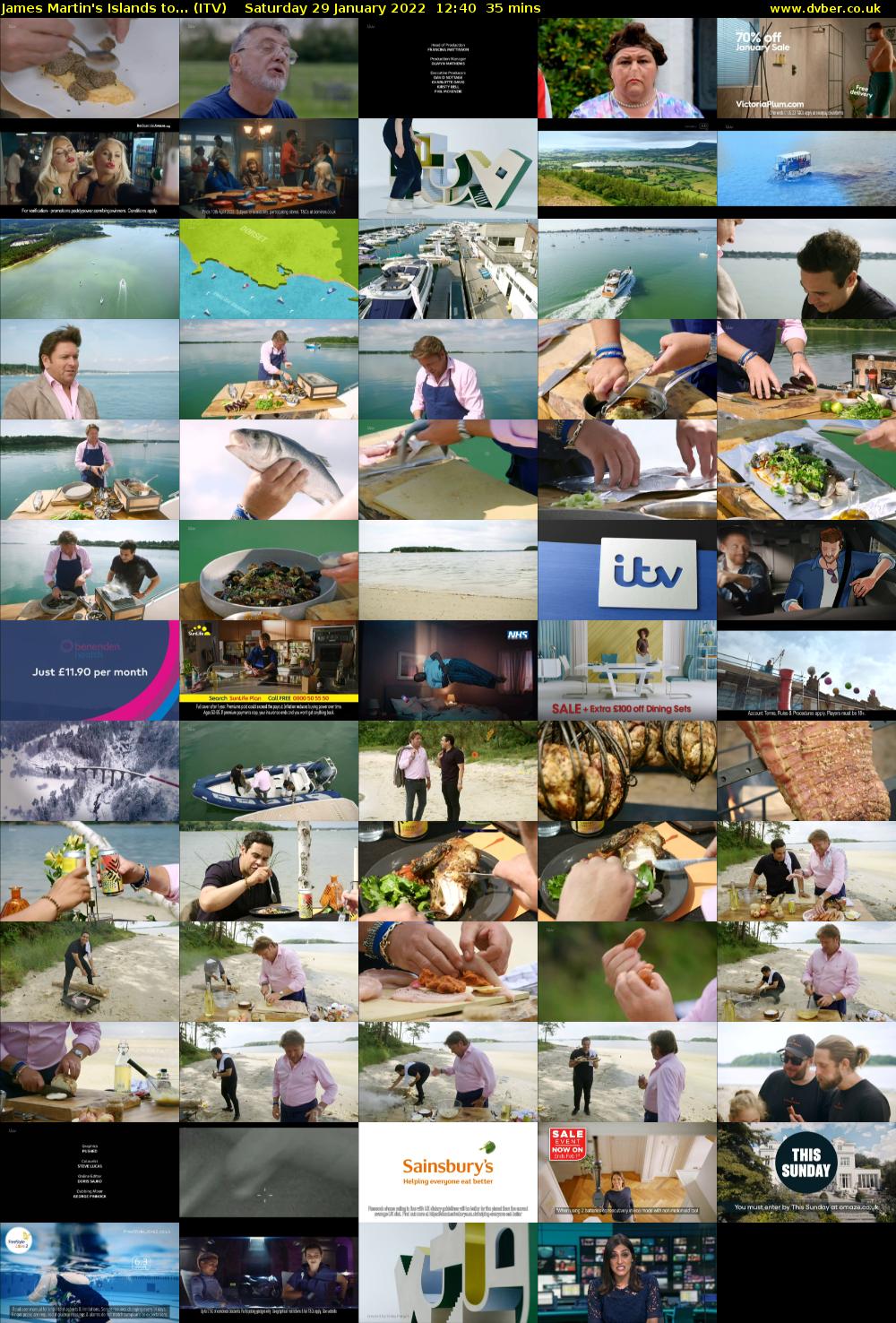 James Martin's Islands to... (ITV) Saturday 29 January 2022 12:40 - 13:15