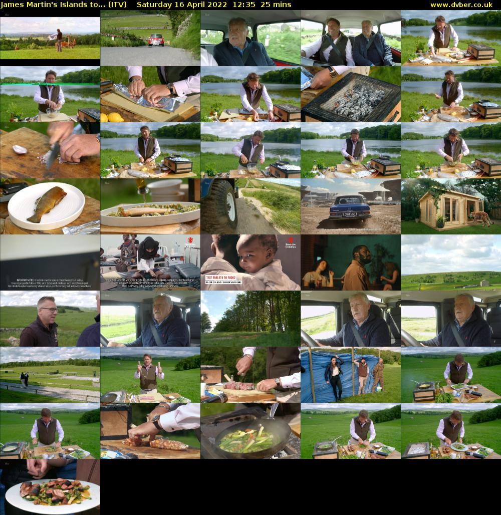 James Martin's Islands to... (ITV) Saturday 16 April 2022 12:35 - 13:00