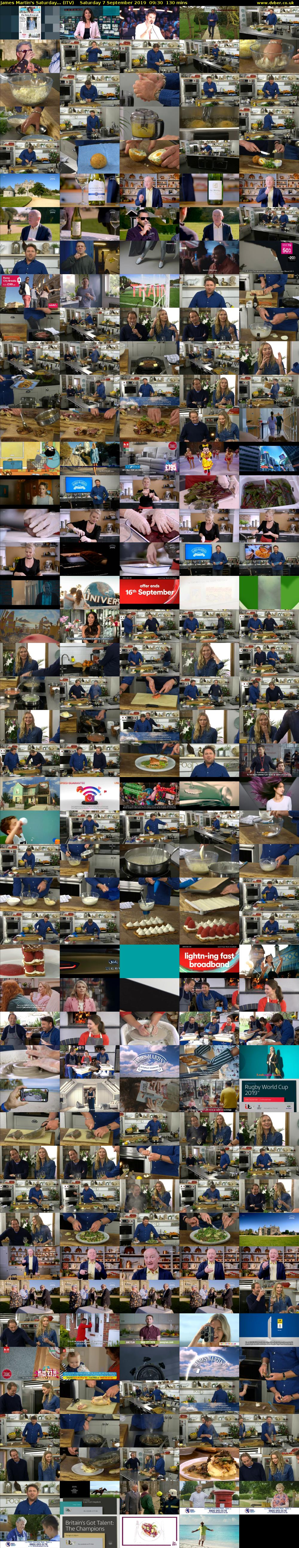 James Martin's Saturday... (ITV) Saturday 7 September 2019 09:30 - 11:40
