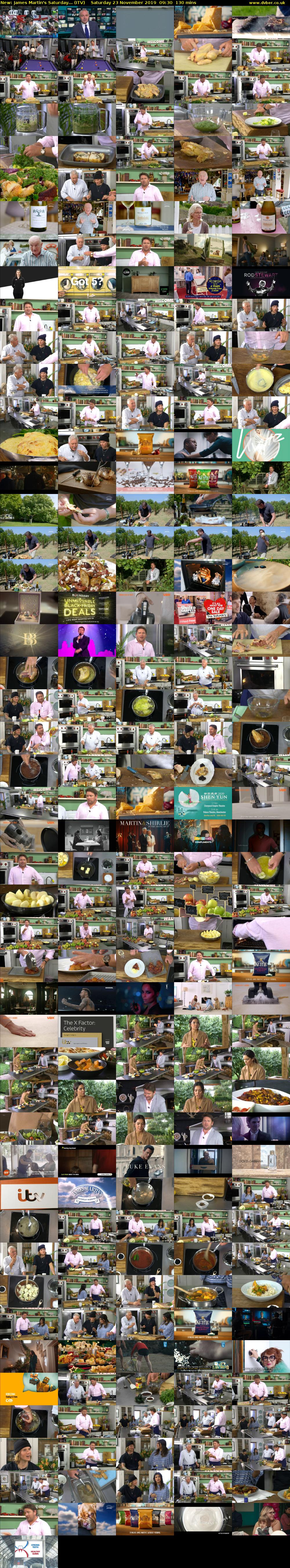 James Martin's Saturday... (ITV) Saturday 23 November 2019 09:30 - 11:40