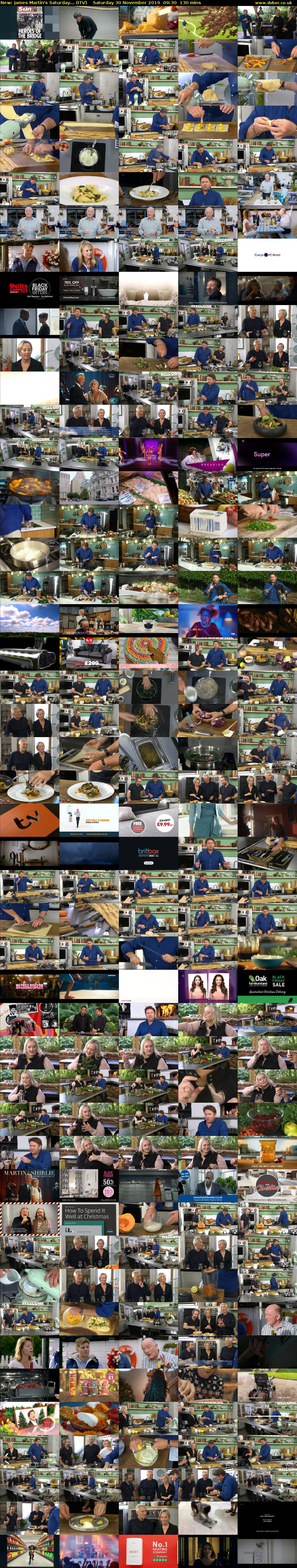 James Martin's Saturday... (ITV) Saturday 30 November 2019 09:30 - 11:40