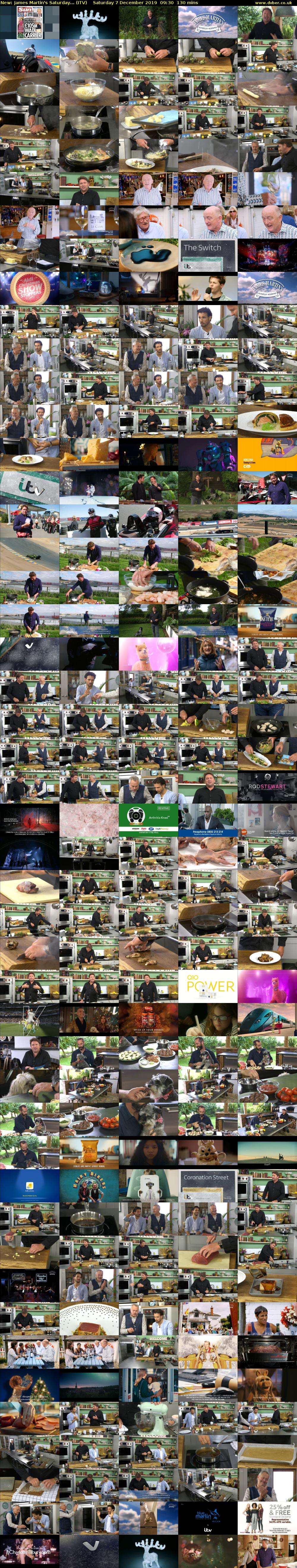 James Martin's Saturday... (ITV) Saturday 7 December 2019 09:30 - 11:40