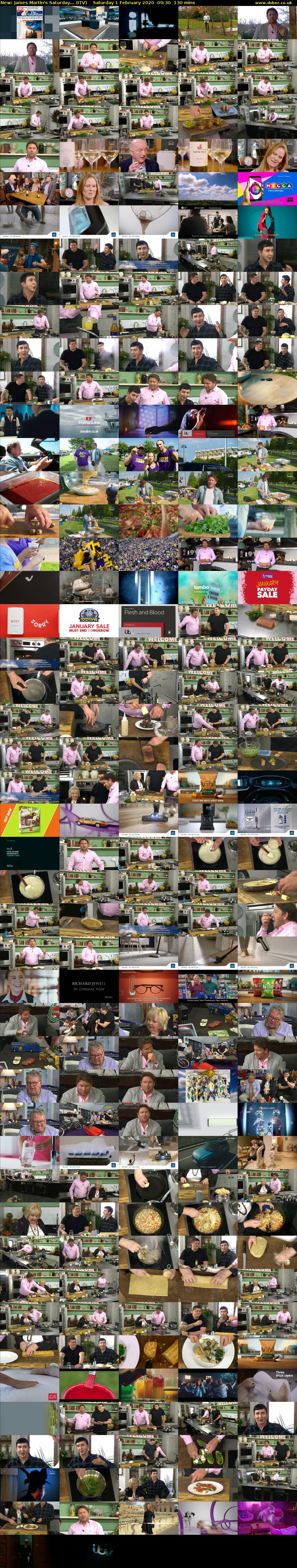 James Martin's Saturday... (ITV) Saturday 1 February 2020 09:30 - 11:40