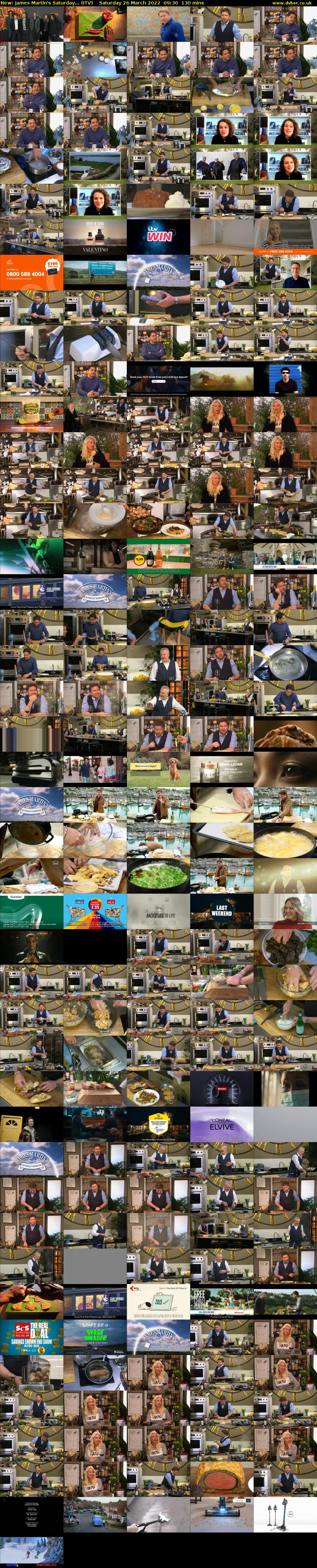 James Martin's Saturday... (ITV) Saturday 26 March 2022 09:30 - 11:40
