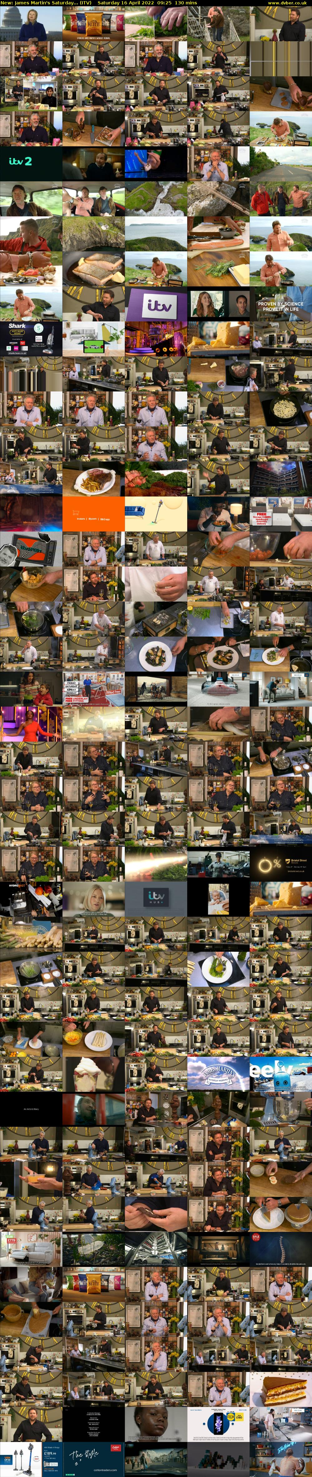 James Martin's Saturday... (ITV) Saturday 16 April 2022 09:25 - 11:35