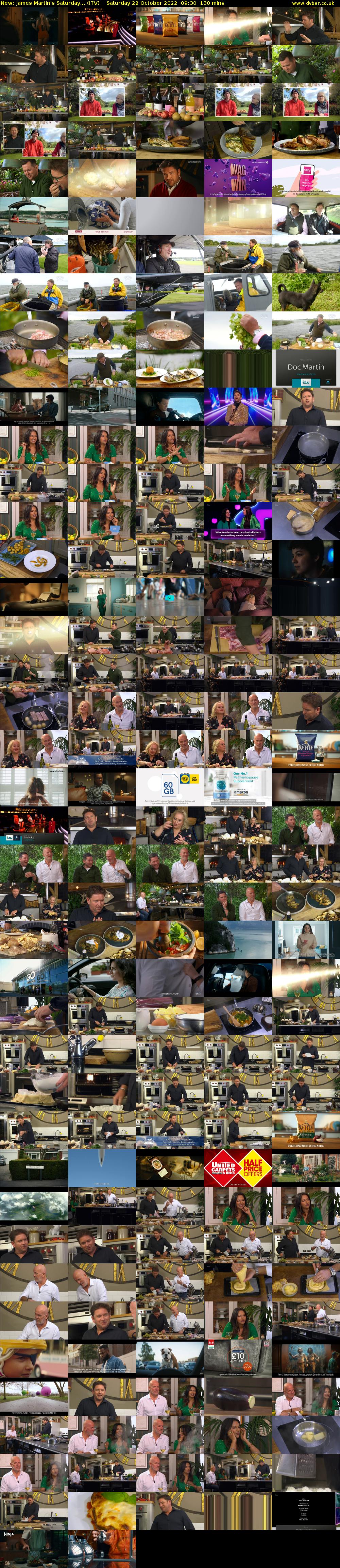 James Martin's Saturday... (ITV) Saturday 22 October 2022 09:30 - 11:40