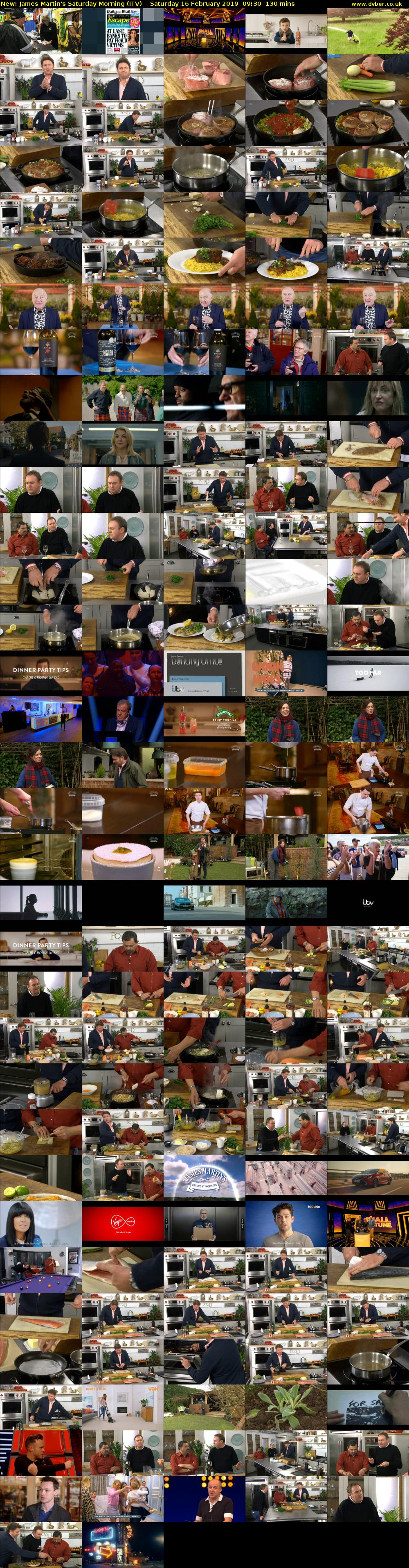 James Martin's Saturday Morning (ITV) Saturday 16 February 2019 09:30 - 11:40