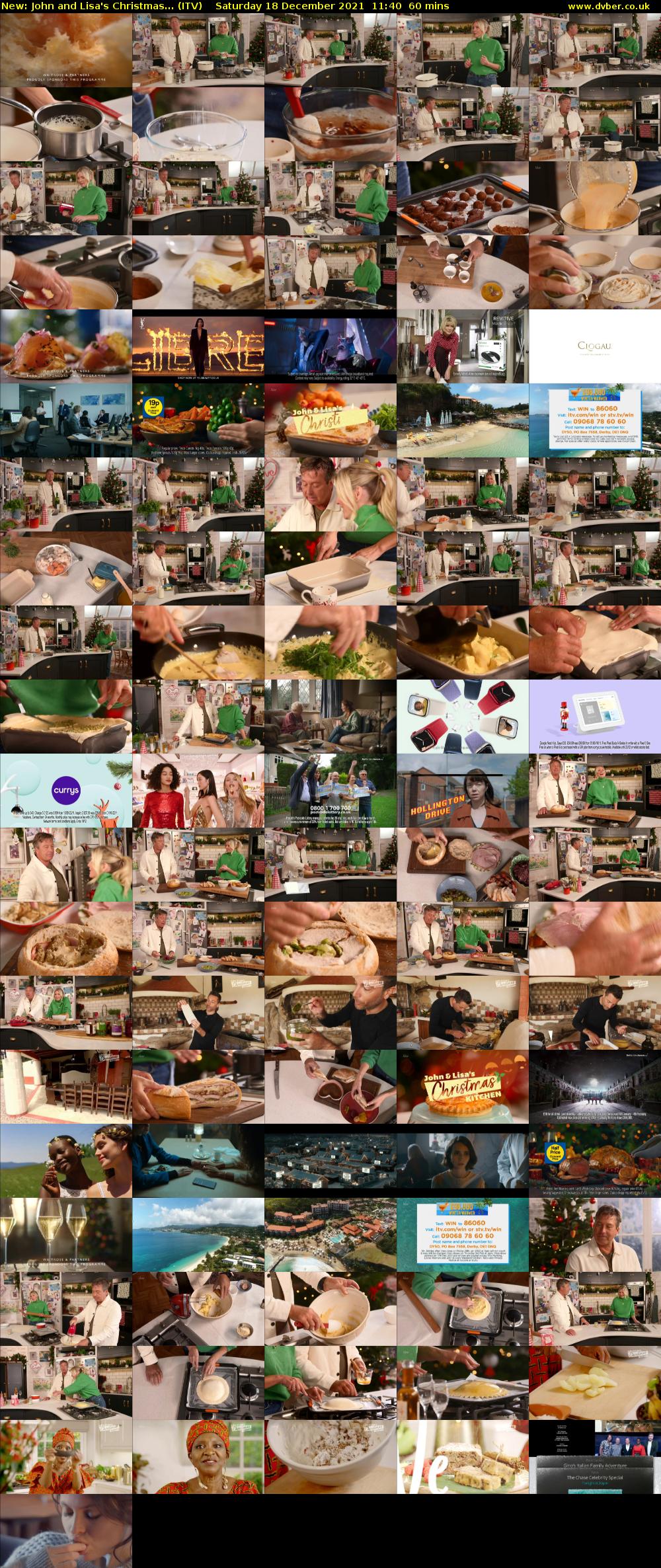 John and Lisa's Christmas... (ITV) Saturday 18 December 2021 11:40 - 12:40
