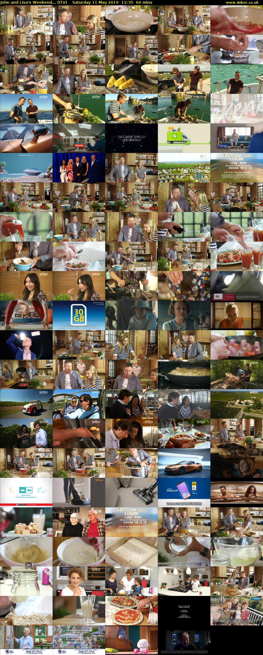 John and Lisa's Weekend... (ITV) Saturday 11 May 2019 11:35 - 12:35