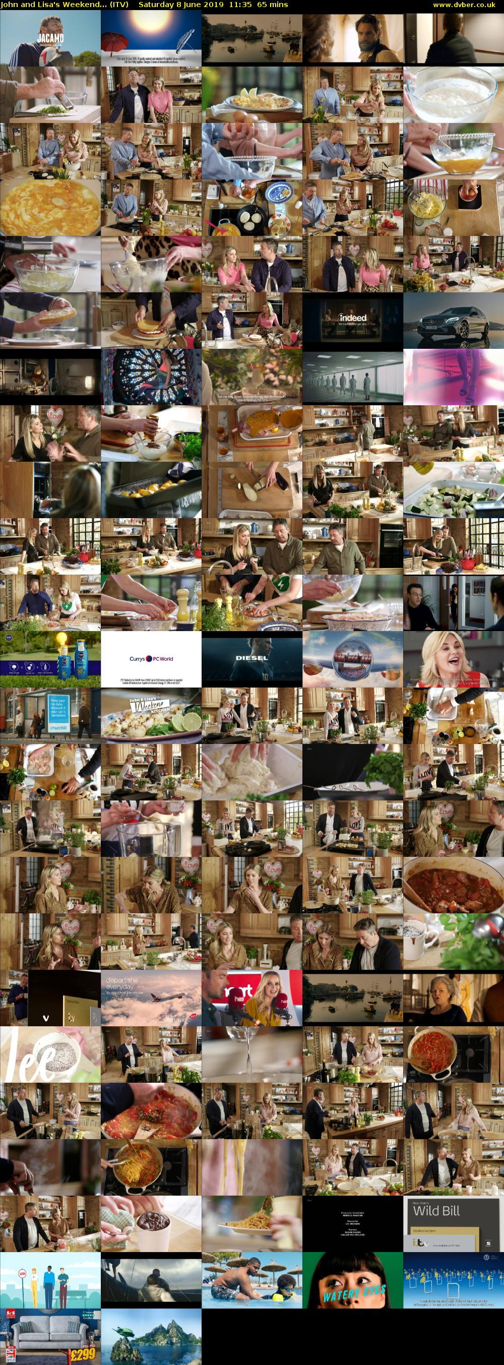 John and Lisa's Weekend... (ITV) Saturday 8 June 2019 11:35 - 12:40