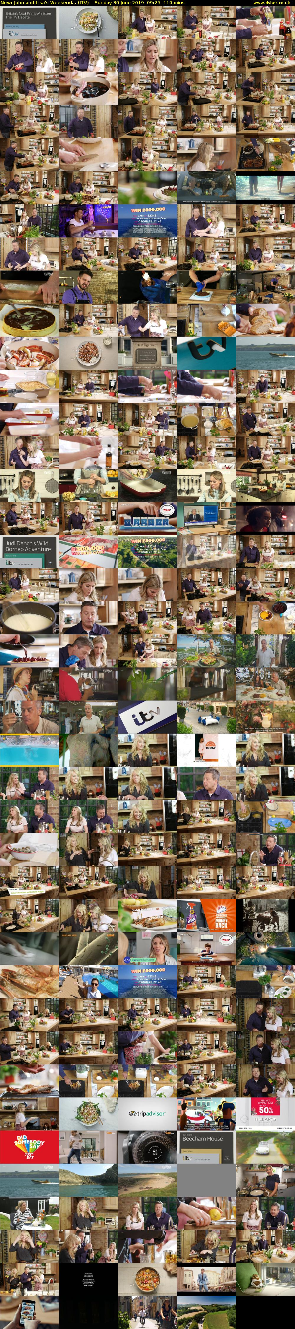 John and Lisa's Weekend... (ITV) Sunday 30 June 2019 09:25 - 11:15