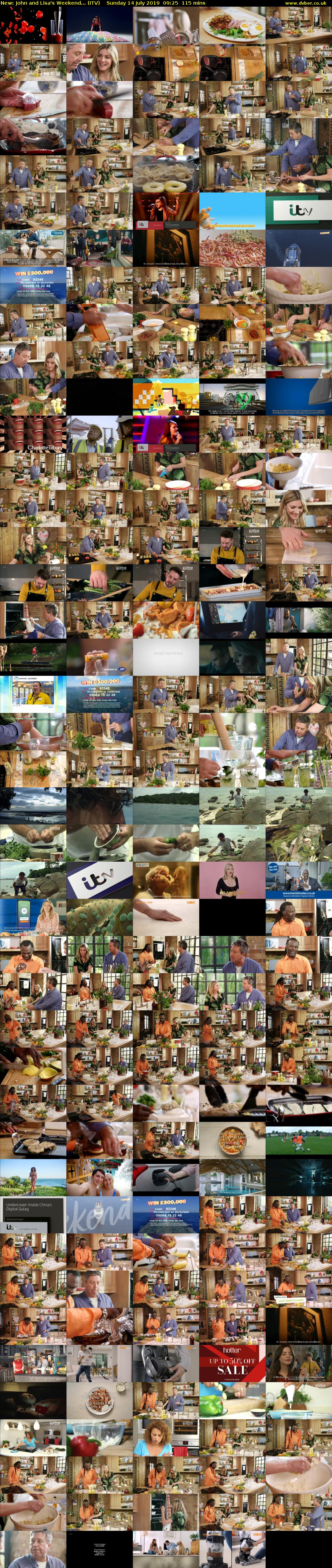 John and Lisa's Weekend... (ITV) Sunday 14 July 2019 09:25 - 11:20