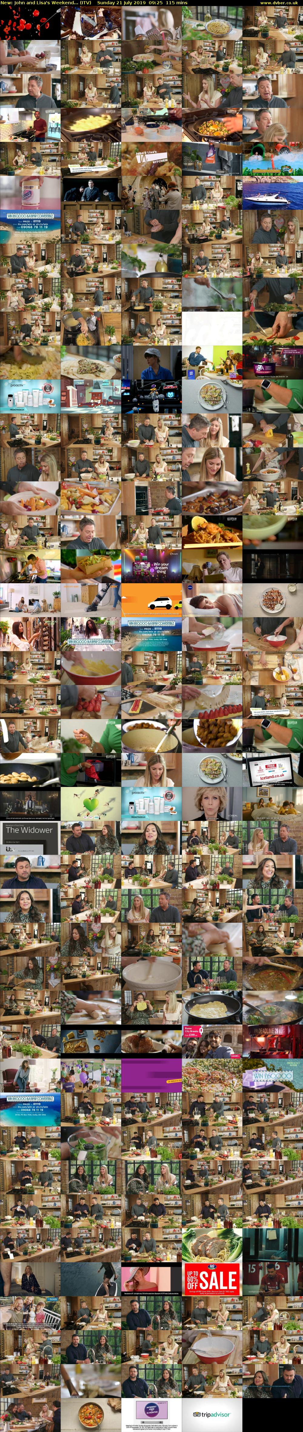 John and Lisa's Weekend... (ITV) Sunday 21 July 2019 09:25 - 11:20