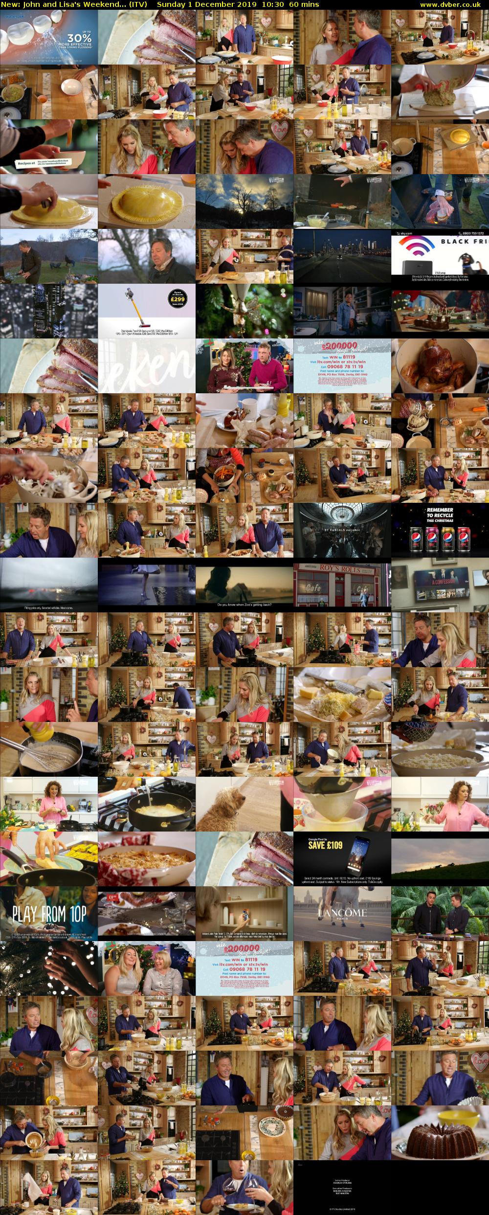 John and Lisa's Weekend... (ITV) Sunday 1 December 2019 10:30 - 11:30