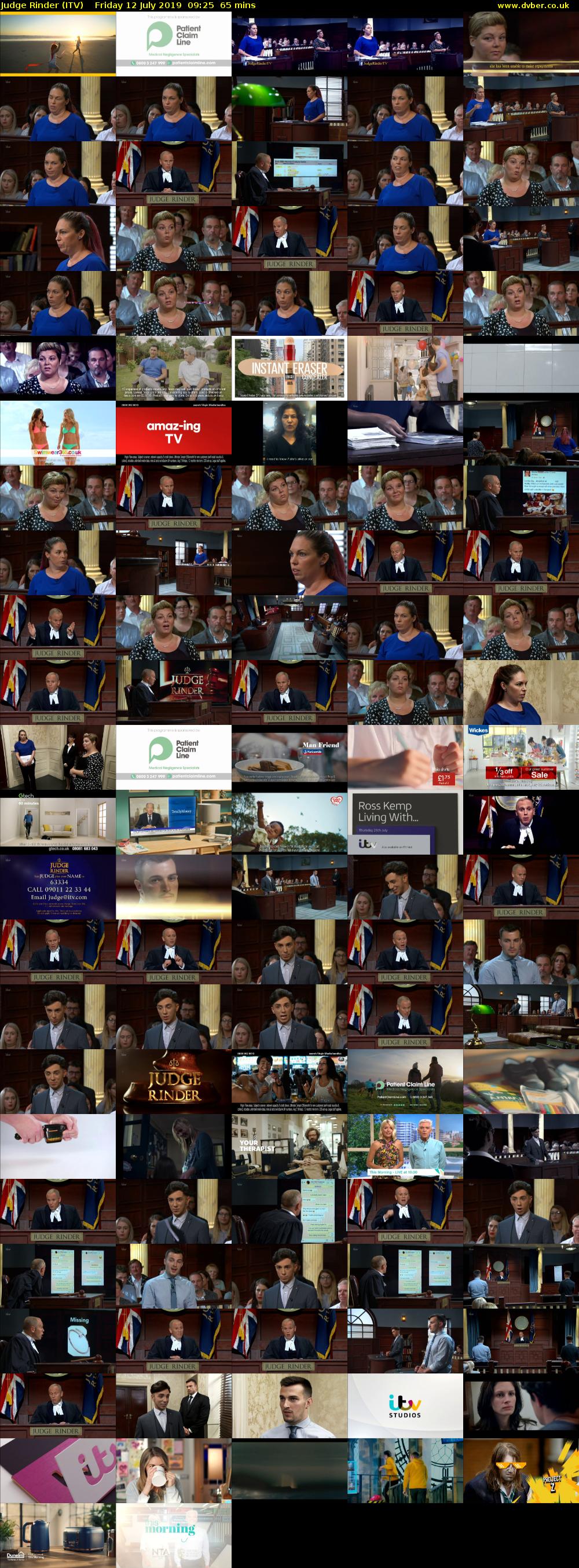 Judge Rinder (ITV) Friday 12 July 2019 09:25 - 10:30