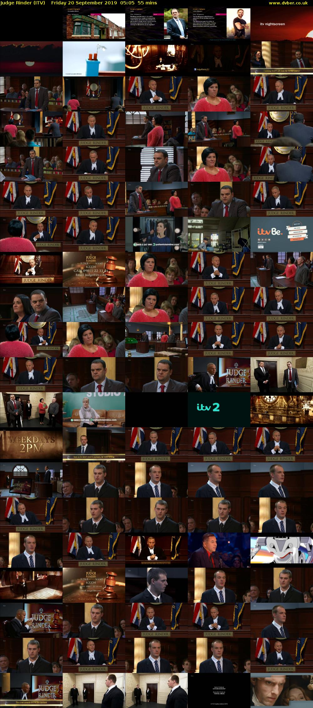 Judge Rinder (ITV) Friday 20 September 2019 05:05 - 06:00