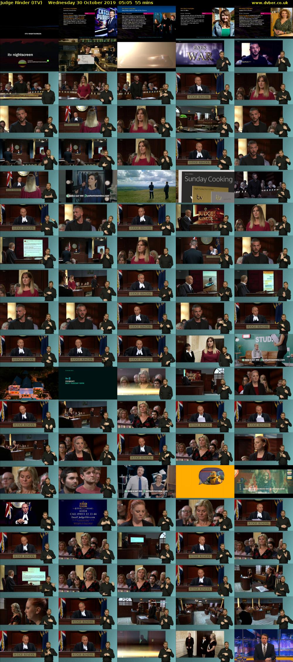 Judge Rinder (ITV) Wednesday 30 October 2019 05:05 - 06:00