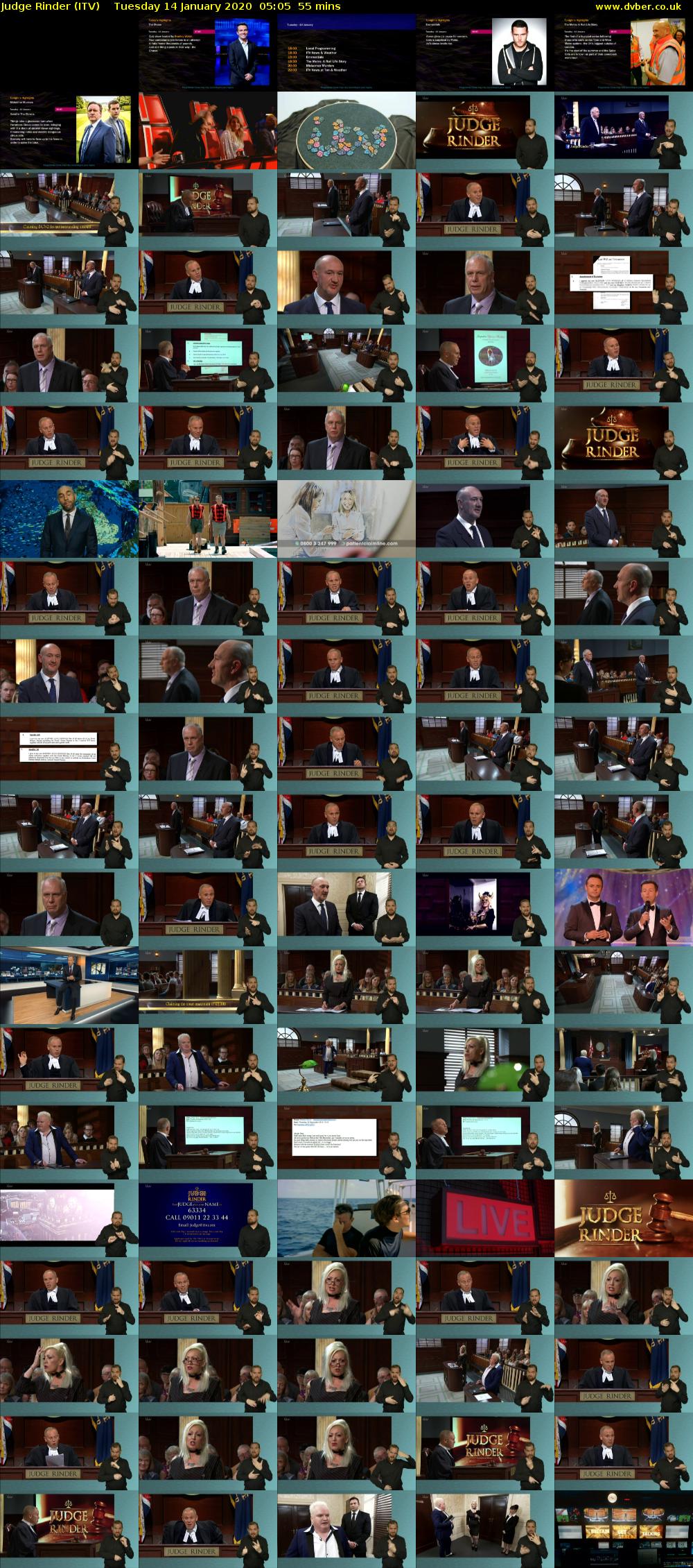 Judge Rinder (ITV) Tuesday 14 January 2020 05:05 - 06:00