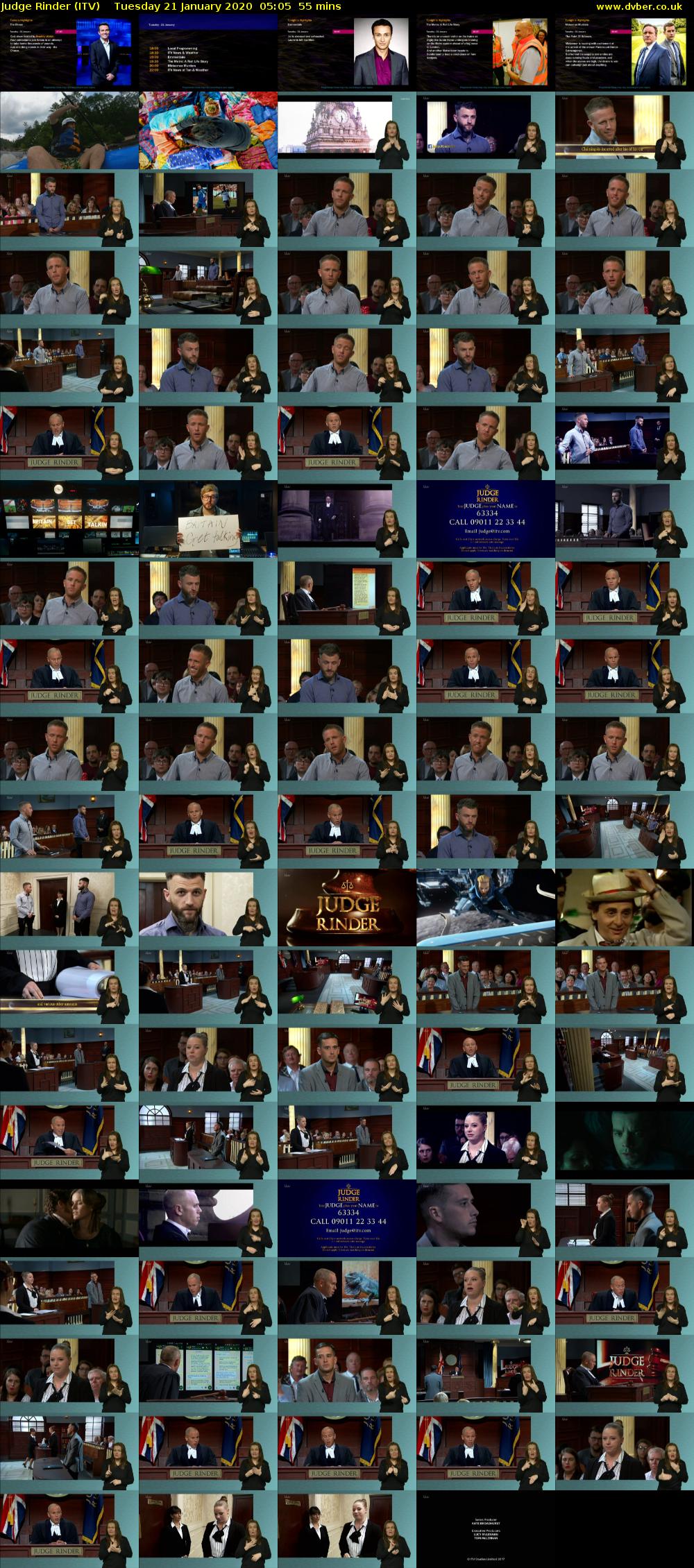 Judge Rinder (ITV) Tuesday 21 January 2020 05:05 - 06:00