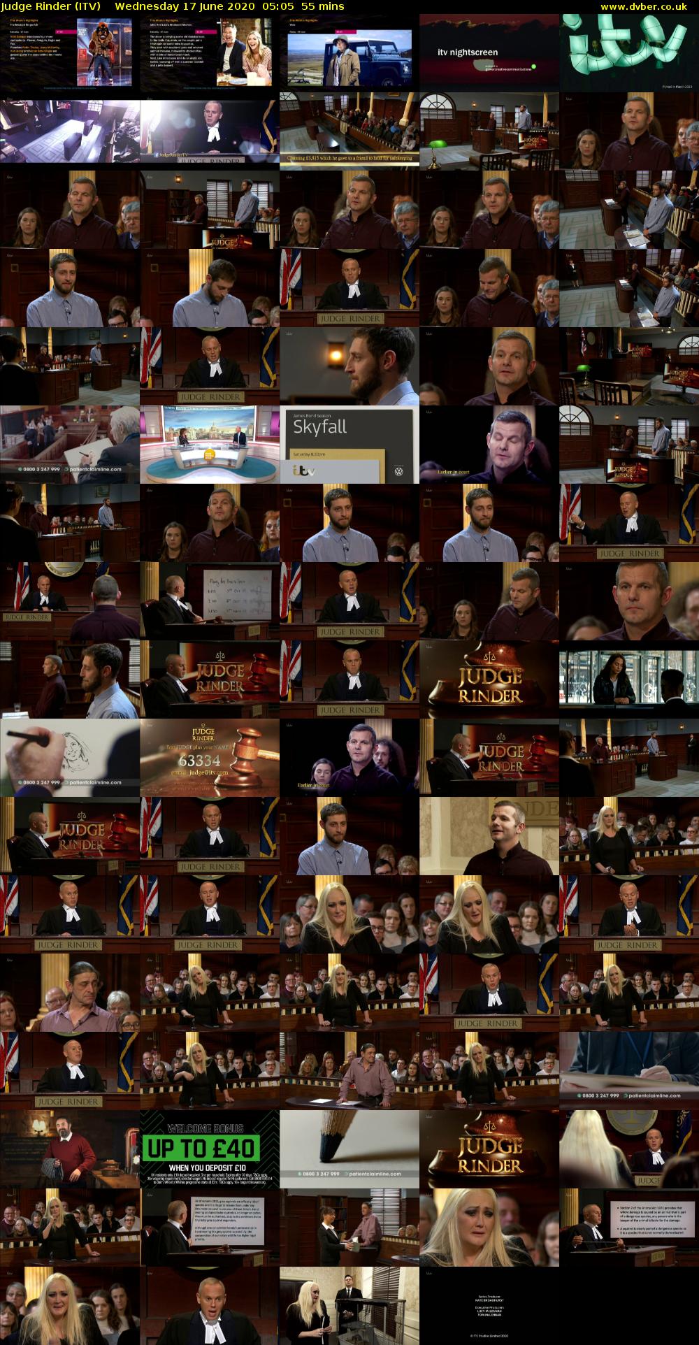 Judge Rinder (ITV) Wednesday 17 June 2020 05:05 - 06:00