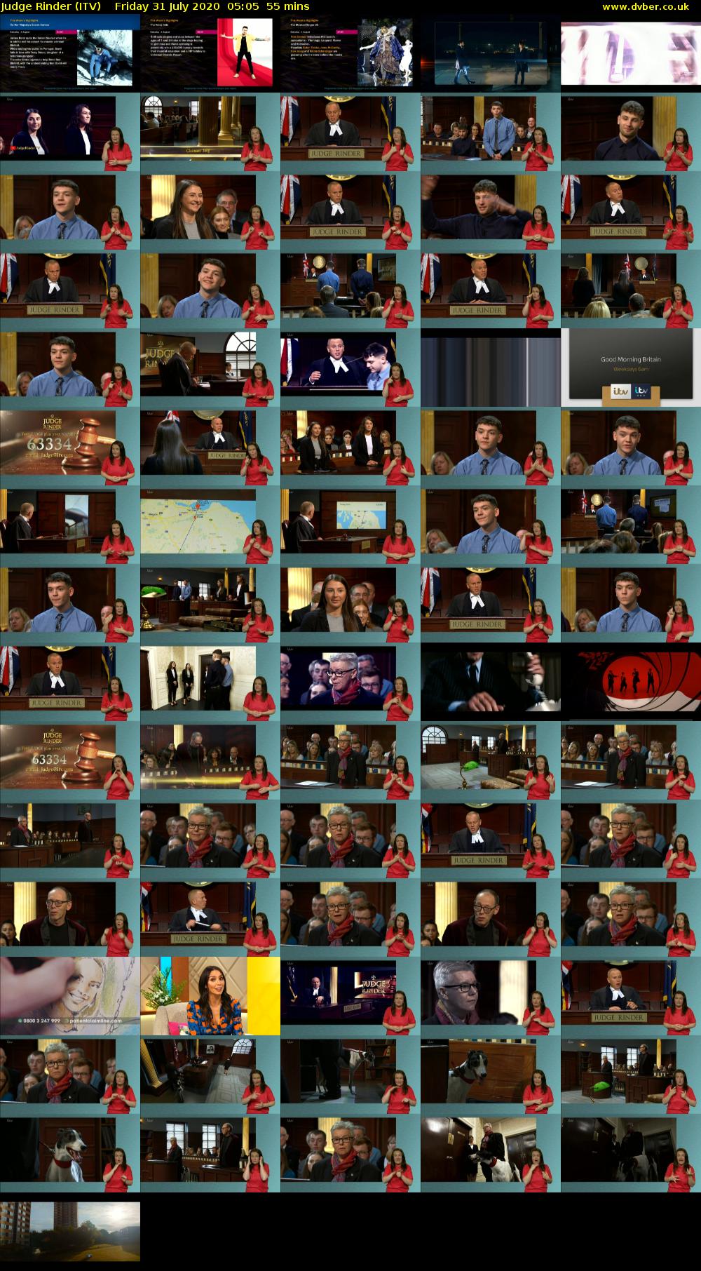 Judge Rinder (ITV) Friday 31 July 2020 05:05 - 06:00
