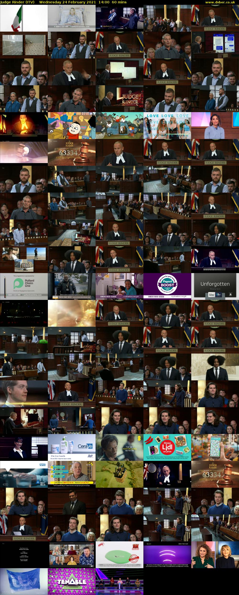 Judge Rinder (ITV) Wednesday 24 February 2021 14:00 - 15:00
