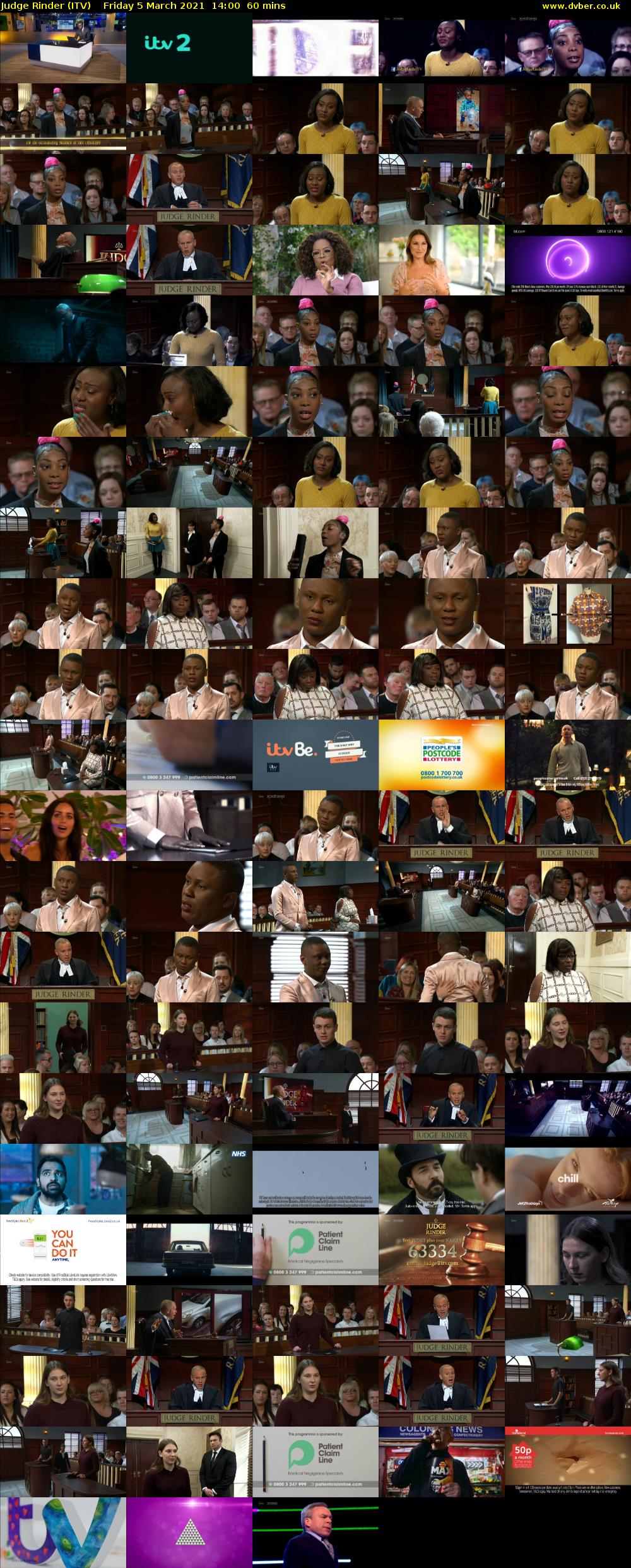 Judge Rinder (ITV) Friday 5 March 2021 14:00 - 15:00