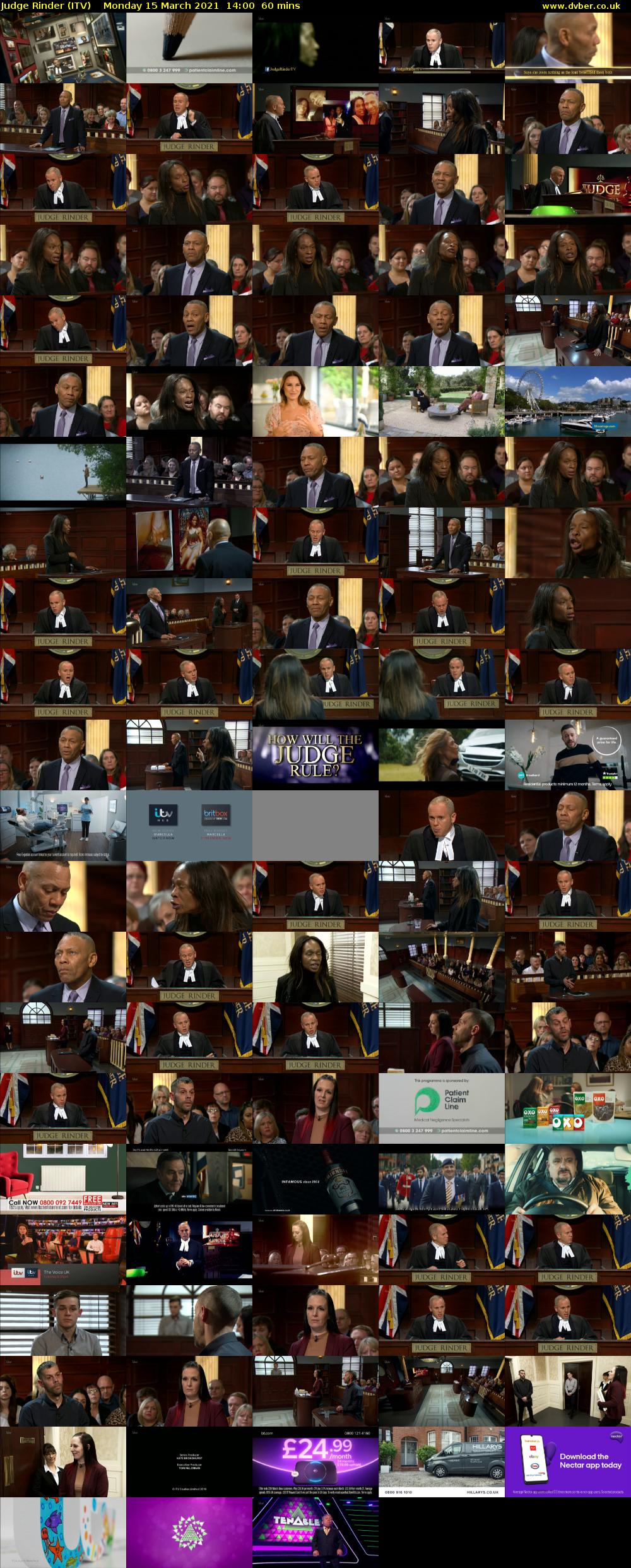 Judge Rinder (ITV) Monday 15 March 2021 14:00 - 15:00