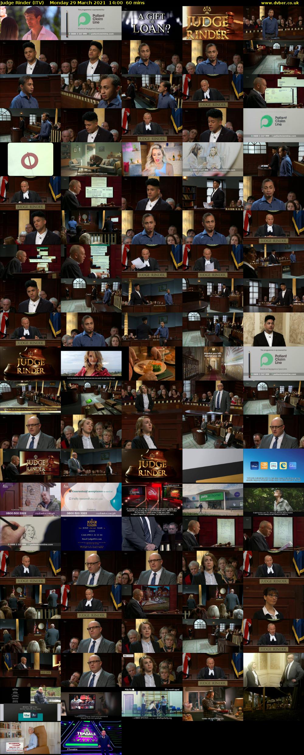 Judge Rinder (ITV) Monday 29 March 2021 14:00 - 15:00