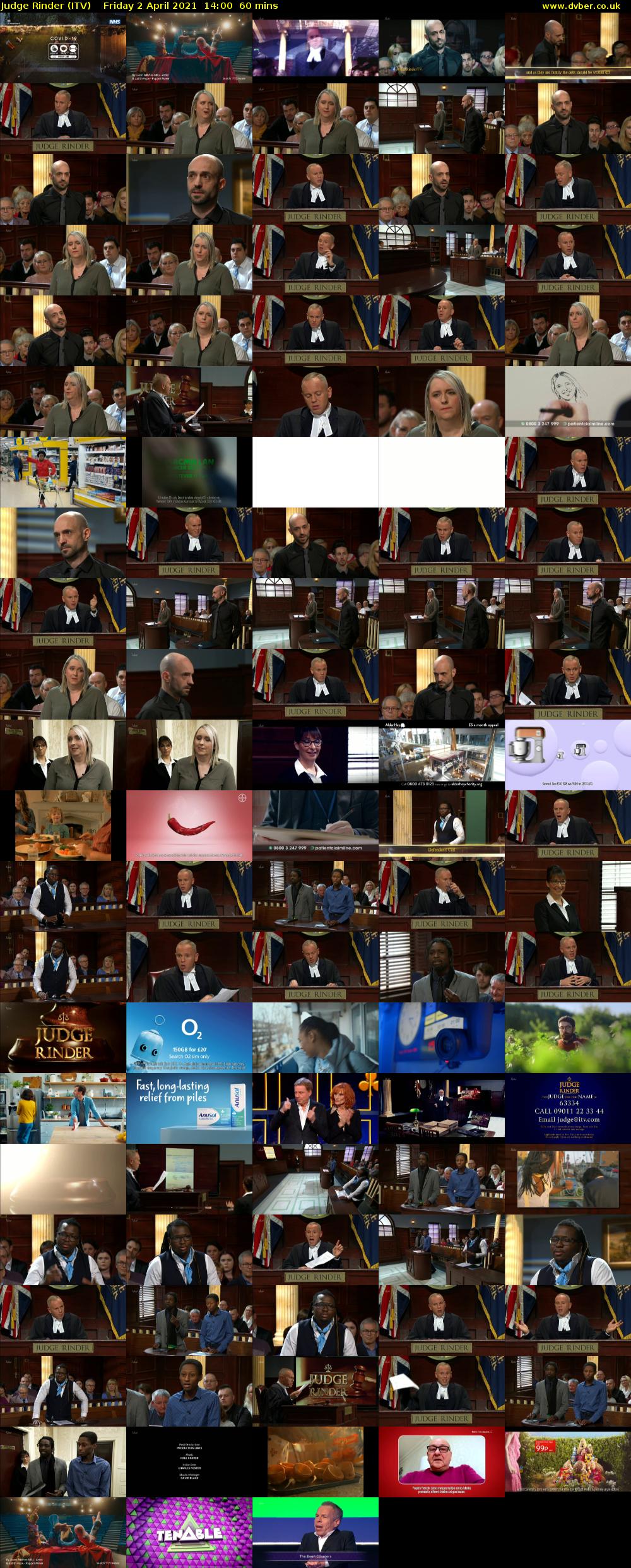 Judge Rinder (ITV) Friday 2 April 2021 14:00 - 15:00