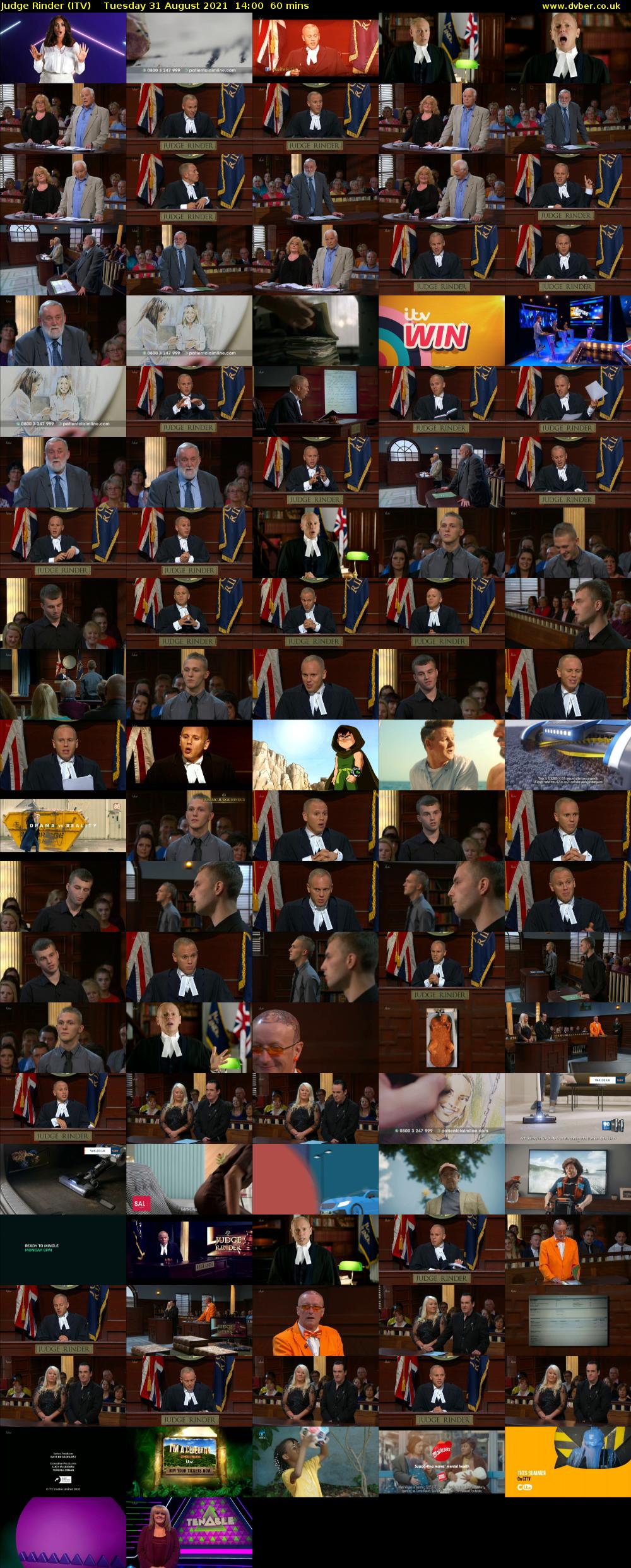 Judge Rinder (ITV) Tuesday 31 August 2021 14:00 - 15:00