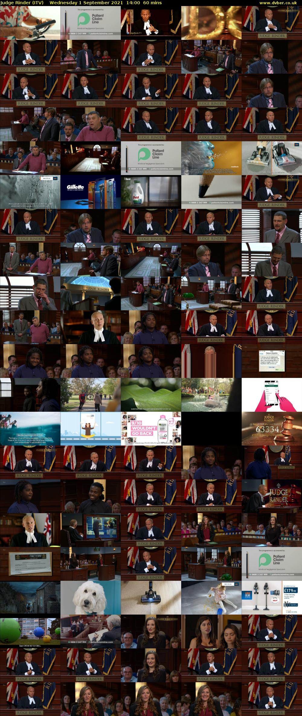 Judge Rinder (ITV) Wednesday 1 September 2021 14:00 - 15:00
