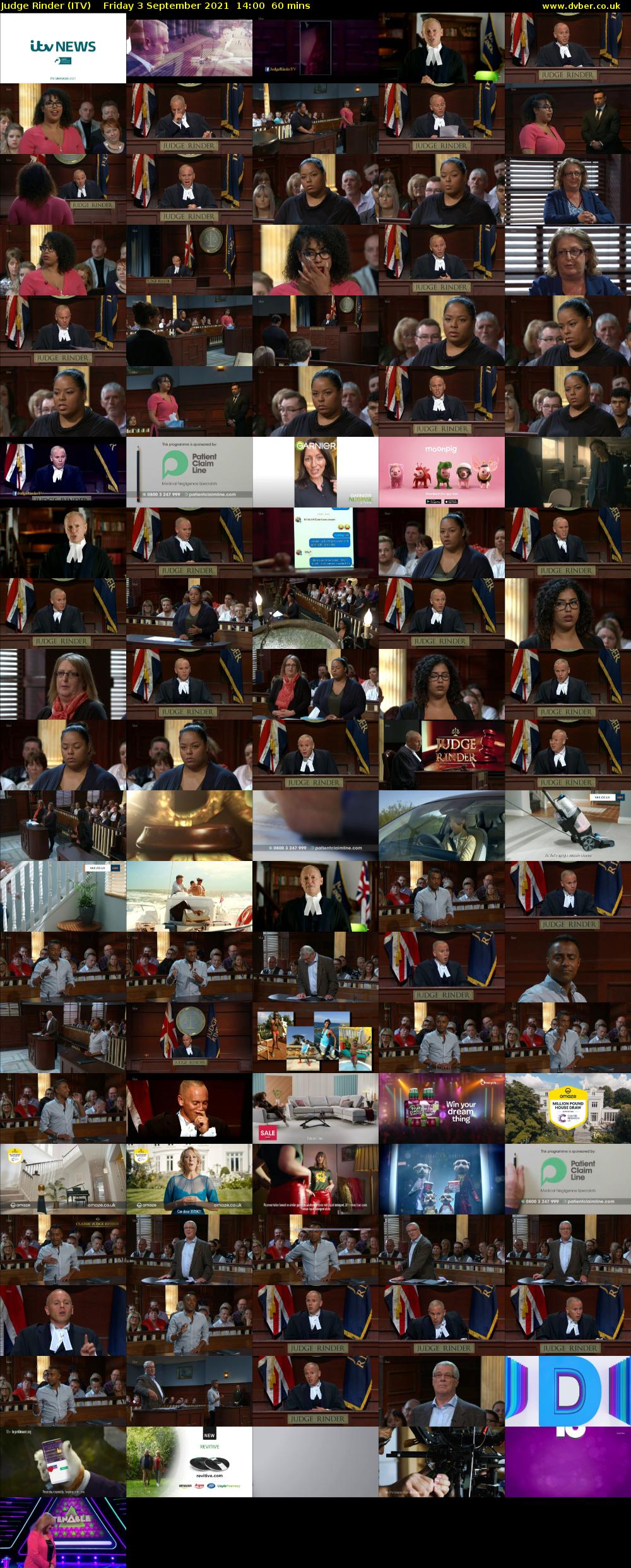 Judge Rinder (ITV) Friday 3 September 2021 14:00 - 15:00