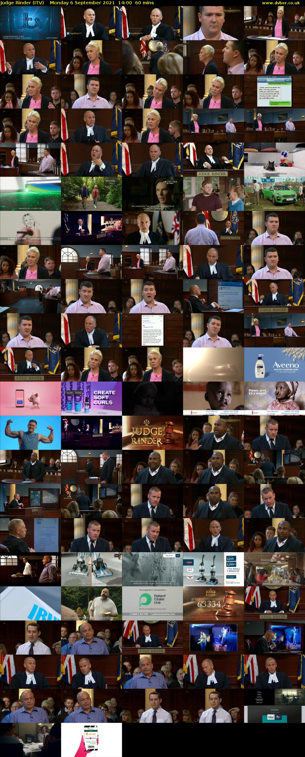 Judge Rinder (ITV) Monday 6 September 2021 14:00 - 15:00