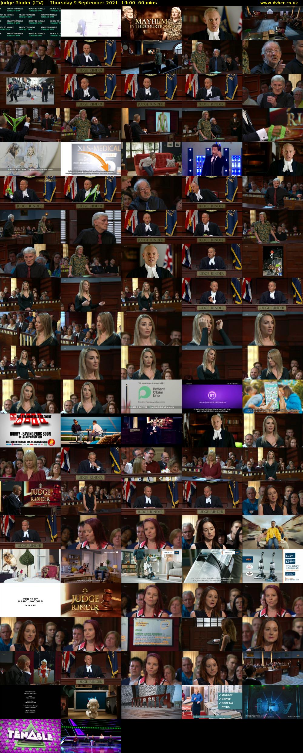 Judge Rinder (ITV) Thursday 9 September 2021 14:00 - 15:00