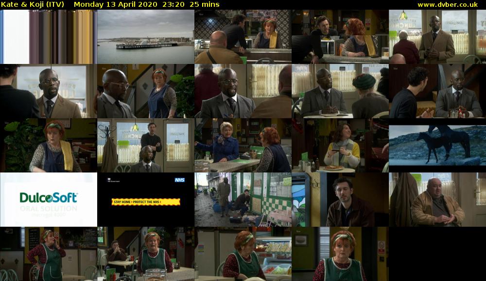 Kate & Koji (ITV) Monday 13 April 2020 23:20 - 23:45