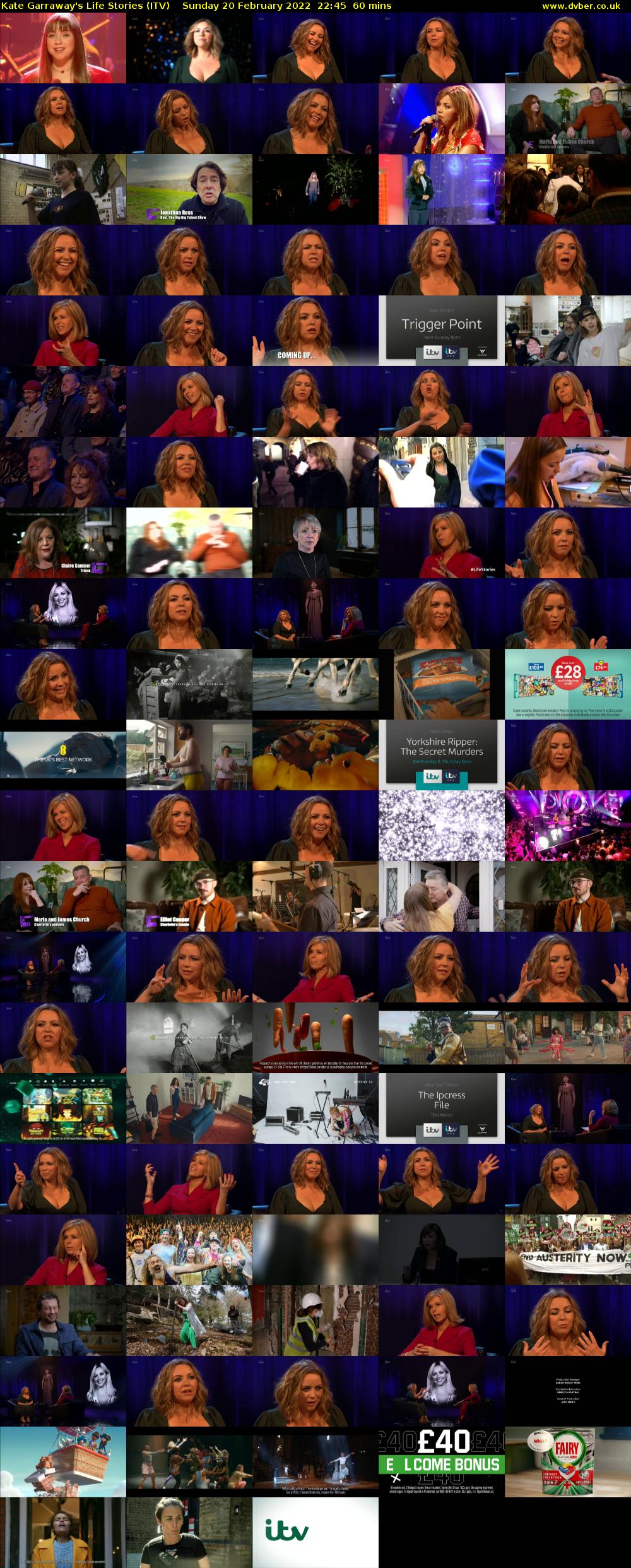 Kate Garraway's Life Stories (ITV) Sunday 20 February 2022 22:45 - 23:45
