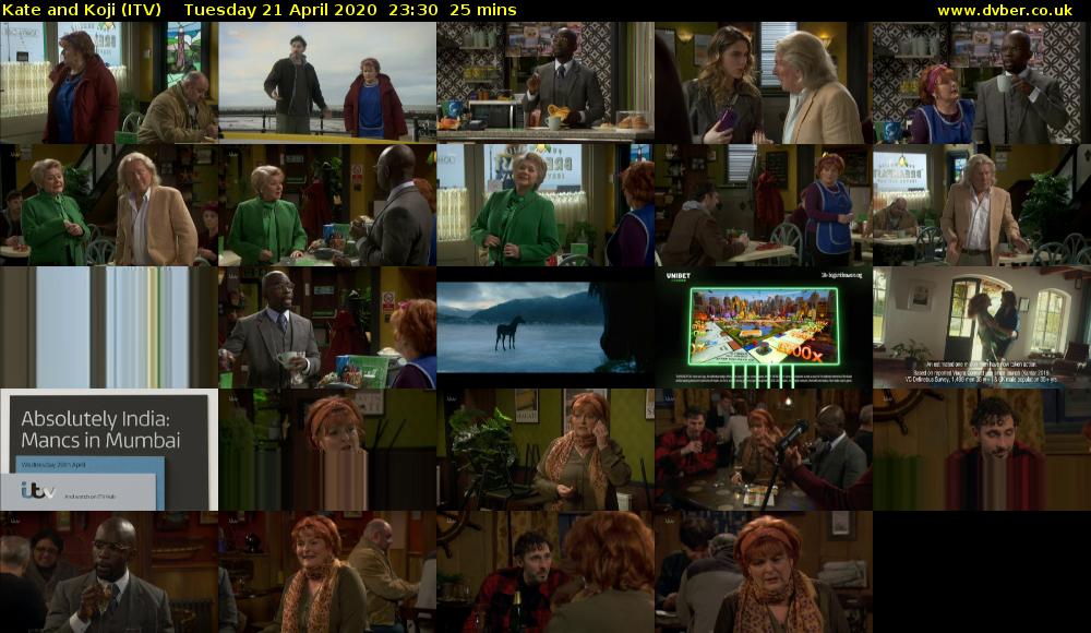 Kate and Koji (ITV) Tuesday 21 April 2020 23:30 - 23:55