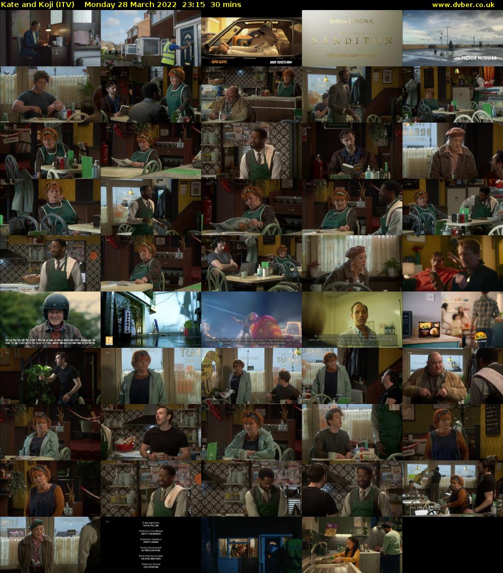 Kate and Koji (ITV) Monday 28 March 2022 23:15 - 23:45