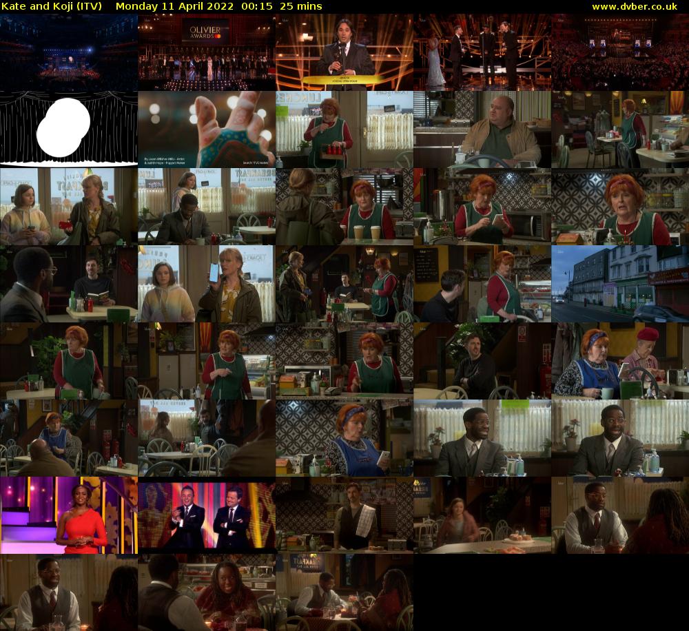 Kate and Koji (ITV) Monday 11 April 2022 00:15 - 00:40
