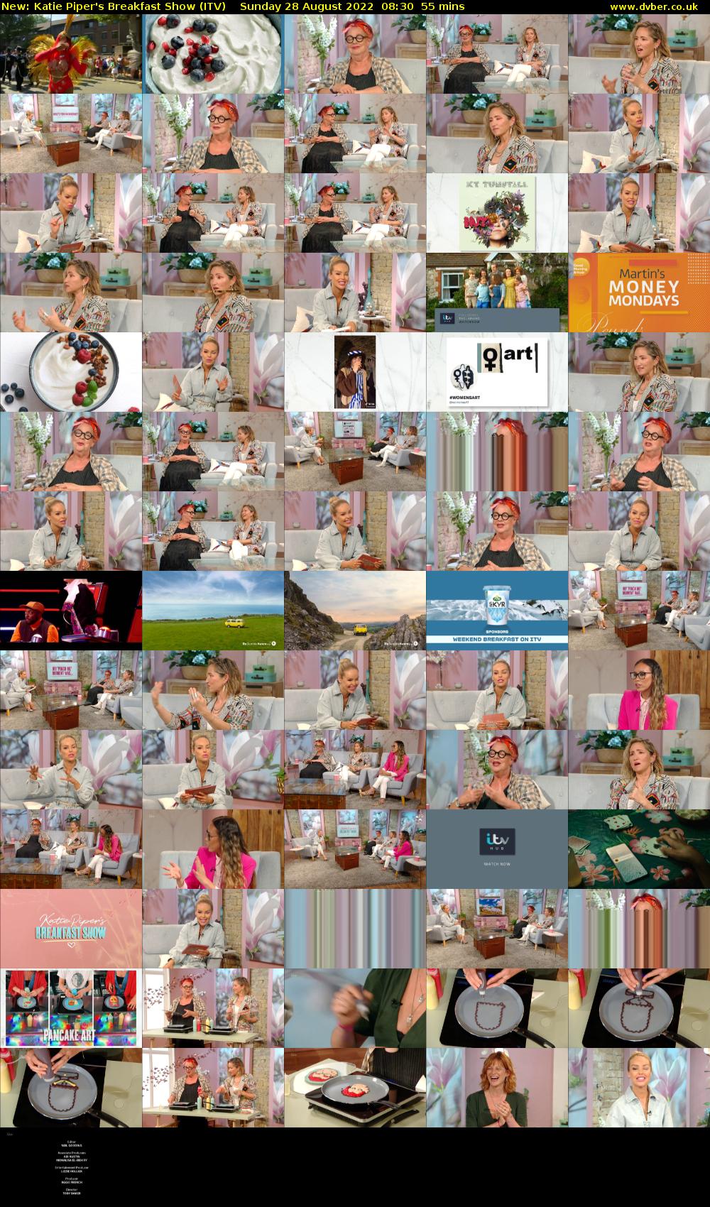 Katie Piper's Breakfast Show (ITV) Sunday 28 August 2022 08:30 - 09:25