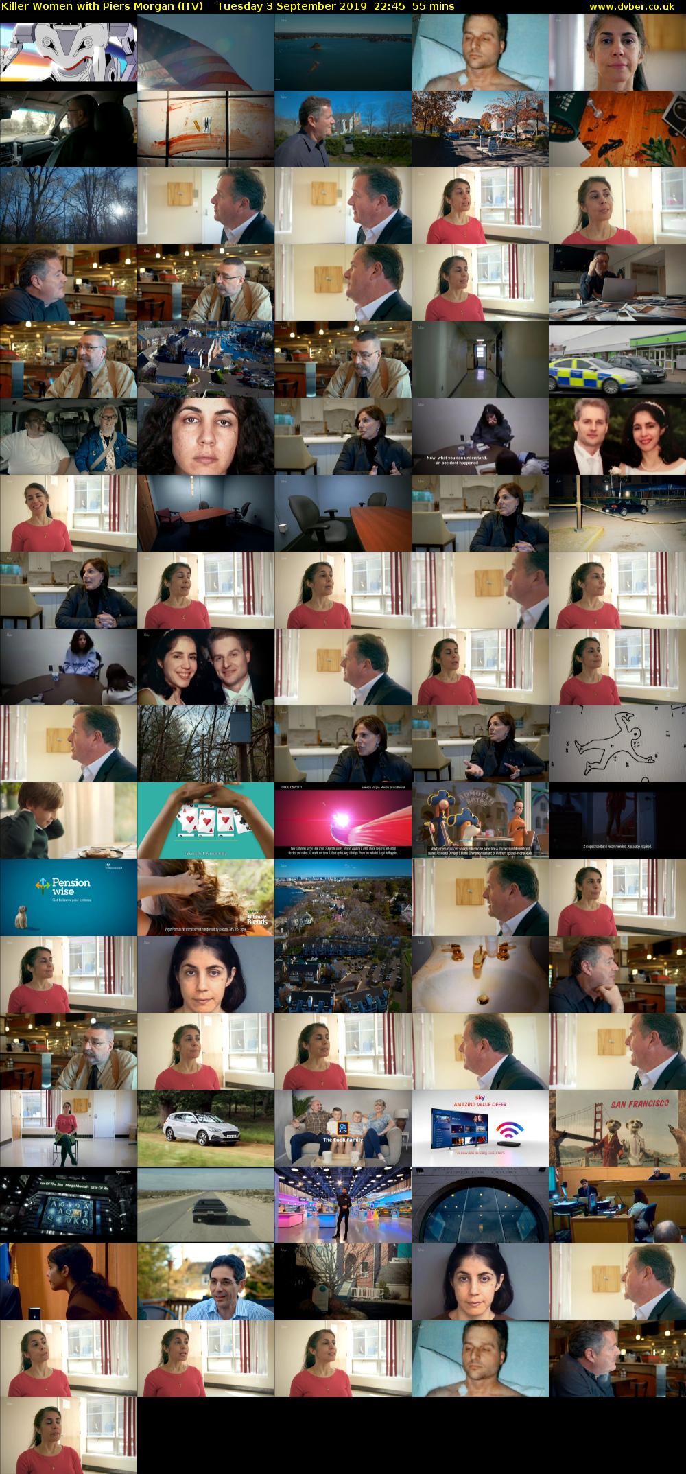 Killer Women with Piers Morgan (ITV) Tuesday 3 September 2019 22:45 - 23:40