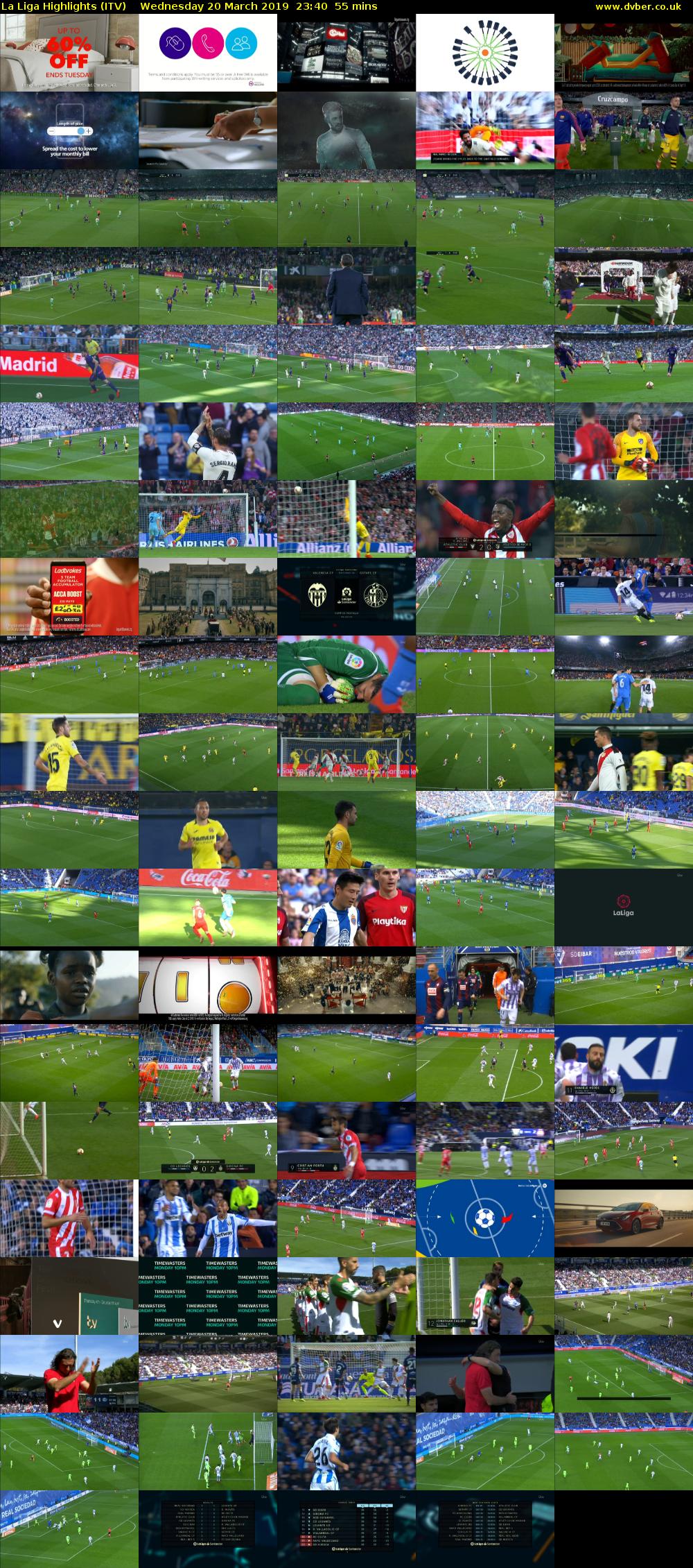 La Liga Highlights (ITV) Wednesday 20 March 2019 23:40 - 00:35