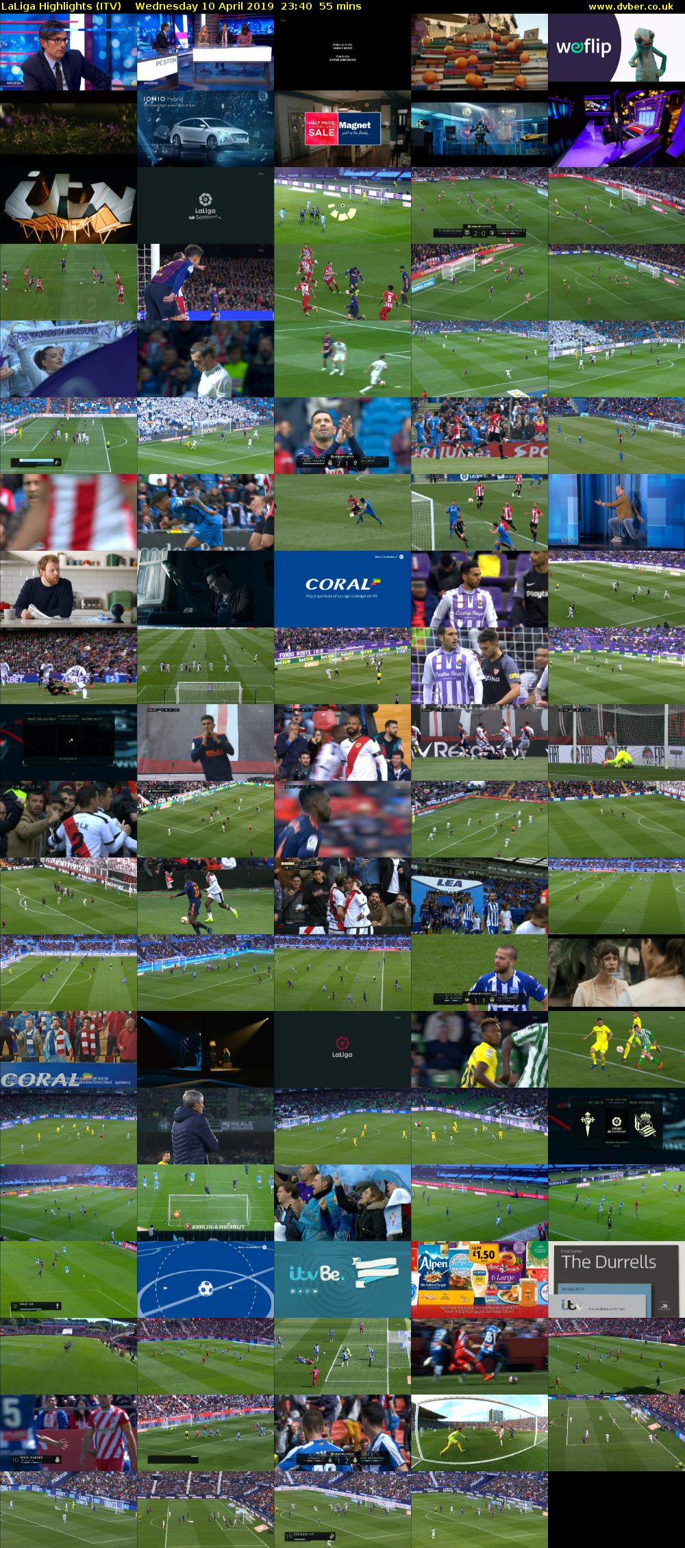 LaLiga Highlights (ITV) Wednesday 10 April 2019 23:40 - 00:35