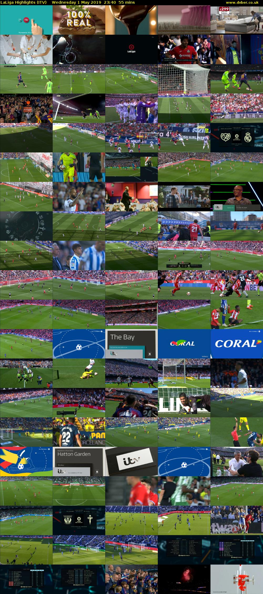 LaLiga Highlights (ITV) Wednesday 1 May 2019 23:40 - 00:35