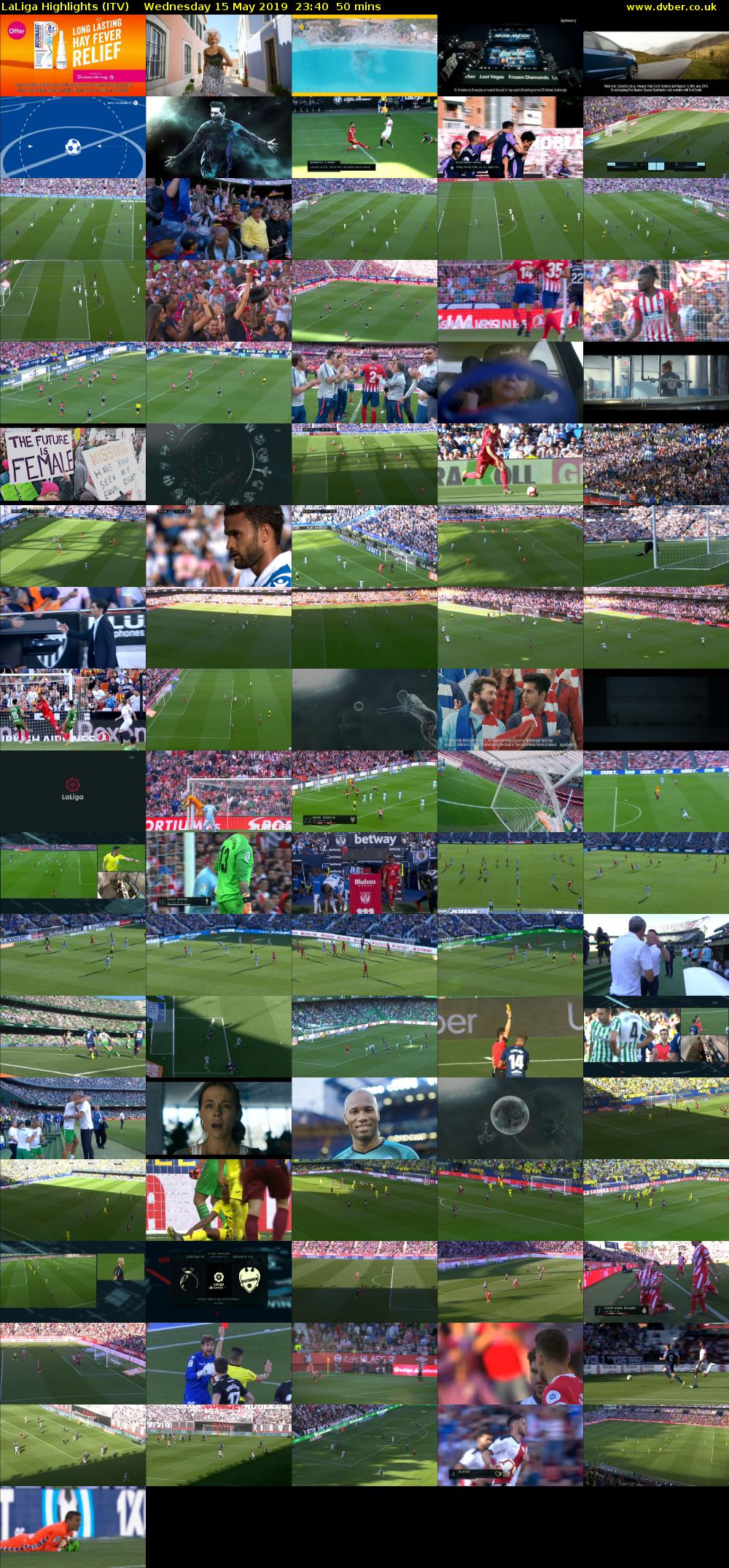 LaLiga Highlights (ITV) Wednesday 15 May 2019 23:40 - 00:30